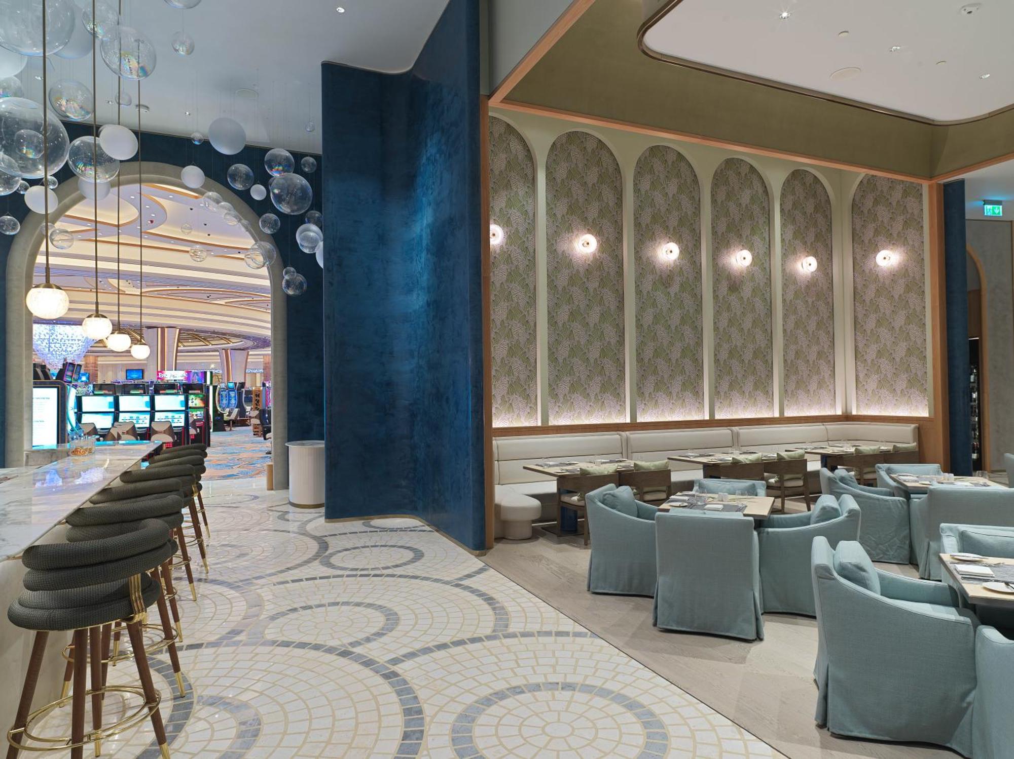 City Of Dreams Mediterranean - Integrated Resort, Casino & Entertainment ليماسول المظهر الخارجي الصورة The interior of the restaurant