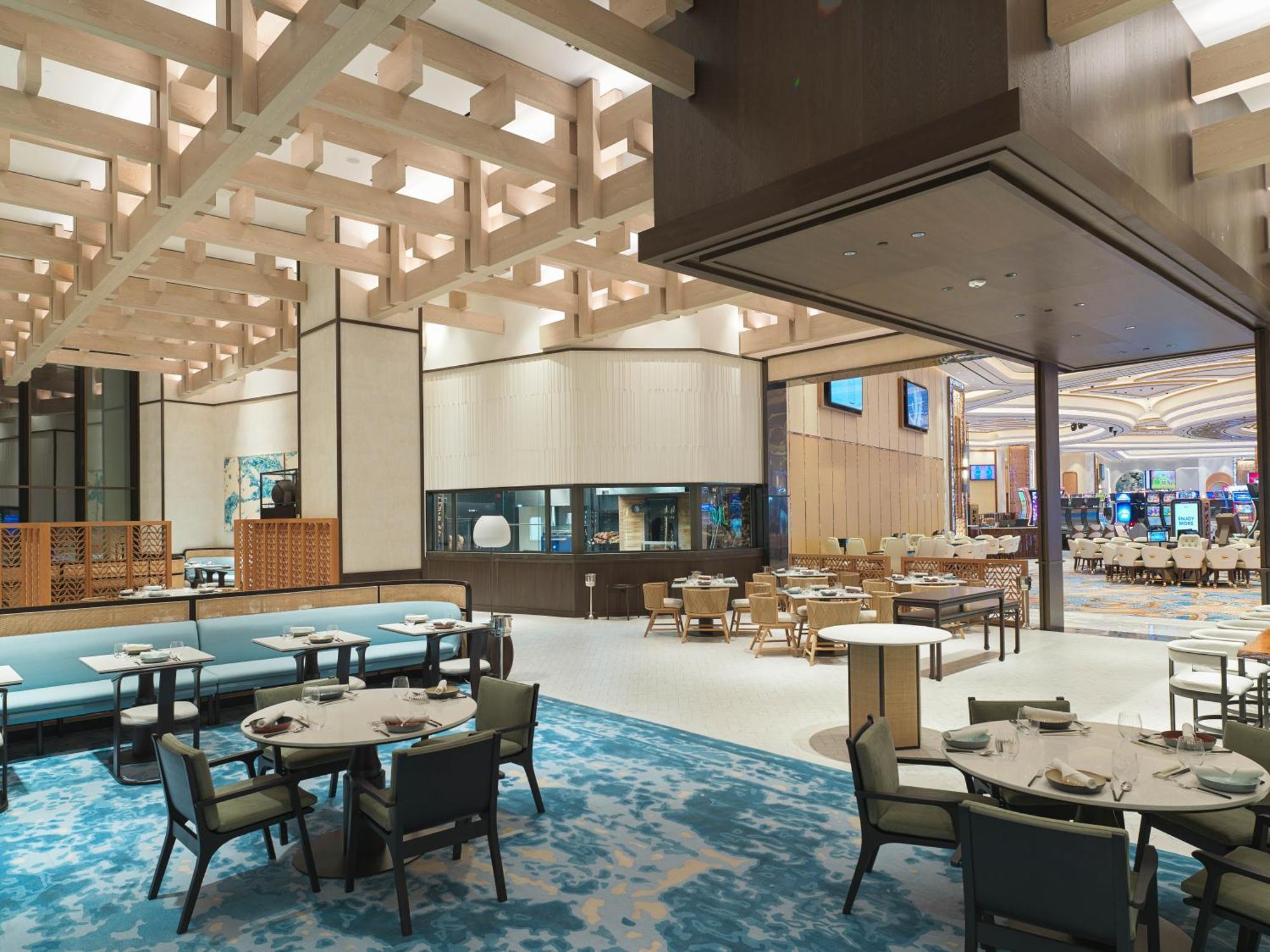 City Of Dreams Mediterranean - Integrated Resort, Casino & Entertainment ليماسول المظهر الخارجي الصورة The interior of the dining room at the MGM Resorts in National Harbor, Maryland
